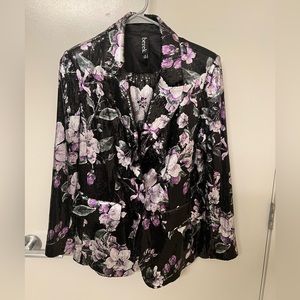 Sequin Floral Suit